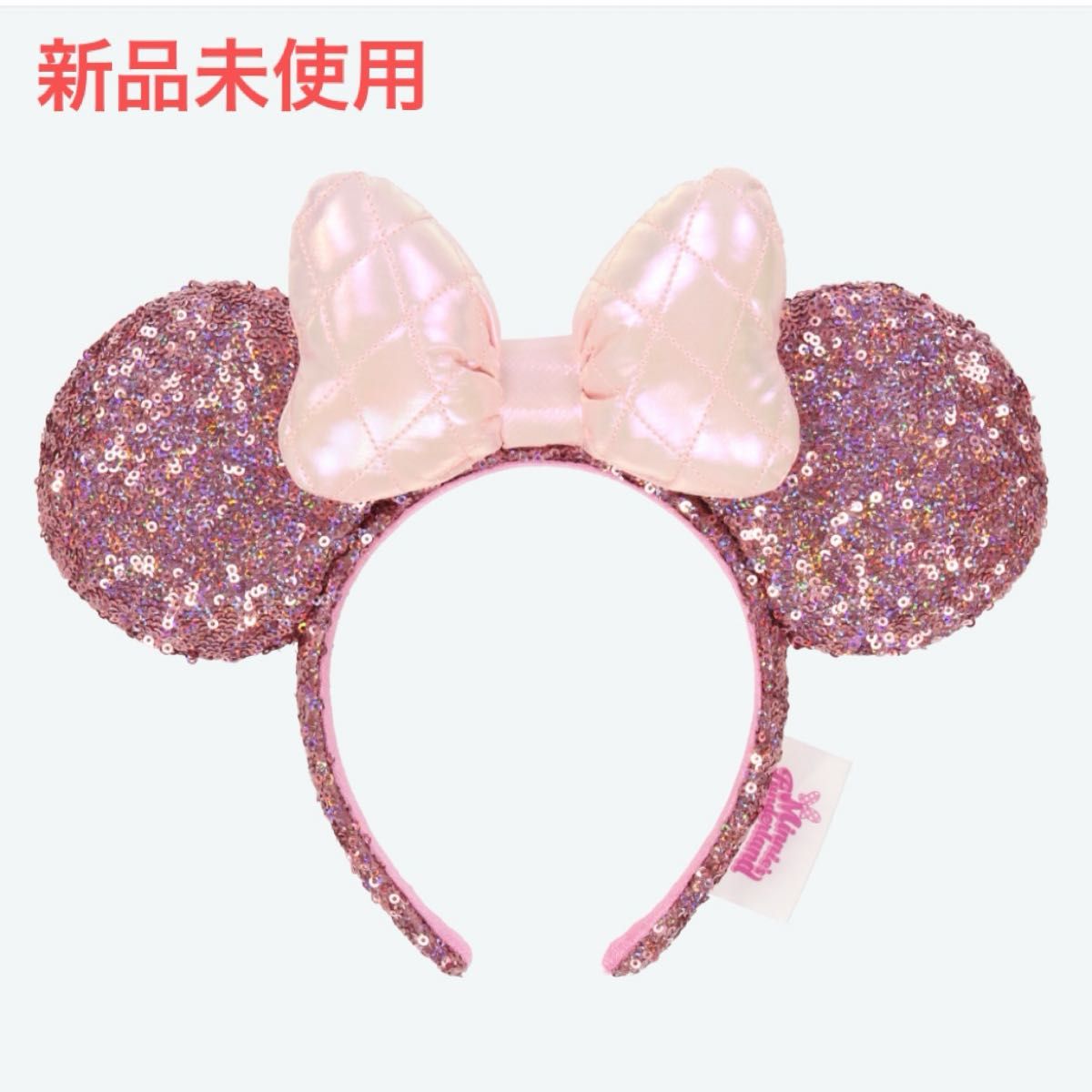 ディズニー 水玉カチューシャ イヤリング ミニー 紫 ピンクセット