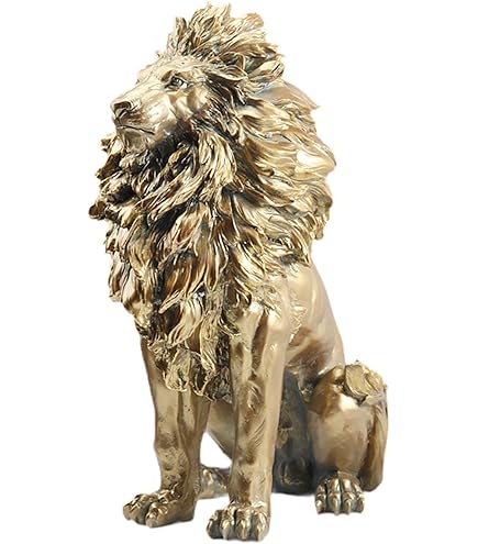 Amazon.co.jp: Intertest ライオンの置物-ゴールド : ホーム＆キッチン