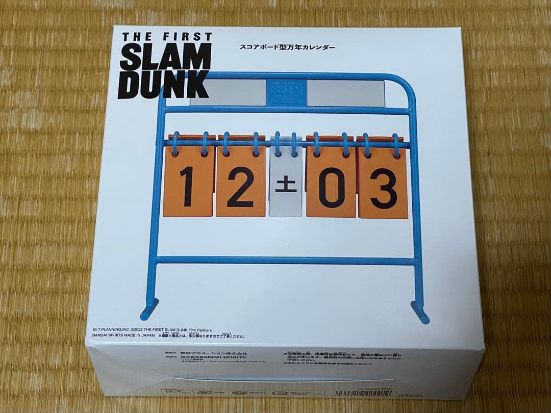 SLAM DUNK　スコアボード型万年カレンダー THE FIRST SLAM DUNK スラムダンクスコアボード型万年カレンダー